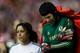 Chelsea goalkeeper and PFA honoree Petr Cech injured his shoulder on a rough landing in the first leg, forcing the Blues to turn to 41-year-old backup Mark Schwarzer.