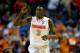 BUFFALO, NY - MARCH 20: Jerami Grant #3 of the Syracuse Orange reacts against the Western Michigan Broncos during the second round of the 2014 NCAA Men's Basketball Tournament at the First Niagara Center on March 20, 2014 in Buffalo, New York. (Photo by
