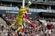 Hugo Lloris claims the ball during his fine display in Spurs' win over Fulham.