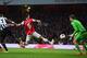 LONDON, ENGLAND - APRIL 28: Laurent Koscielny of Arsenal (6) beats goalkeeper Tim Krul of Newcastle United to score their first goal during the Barclays Premier League match between Arsenal and Newcastle United at Emirates Stadium on April 28, 2014 in Lo