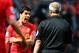 LIVERPOOL, ENGLAND - APRIL 27: Luis Suarez of Liverpool makes a point to the referee Mr M Atkinson during the Barclays Premier League match between Liverpool and Chelsea at Anfield on April 27, 2014 in Liverpool, England. (Photo by Clive Brunskill/Getty