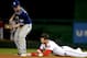 WASHINGTON, DC - APRIL 24: Bryce Harper #34 of the Washington Nationals slides safely into second base against the San Diego Padres in the twelfth inning at Nationals Park on April 24, 2014 in Washington, DC. The San Diego Padres won, 4-3, in twelve inni
