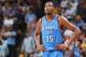 MEMPHIS, TN - APRIL 24: Kevin Durant #35 of the Oklahoma City Thunder stands during a game against the Memphis Grizzlies in Game Three of the Western Conference Quarterfinals during the 2014 NBA Playoffs on April 24, 2014 at FedExForum in Memphis, Tenness