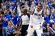 Apr 26, 2014; Dallas, TX, USA; Dallas Mavericks guard Monta Ellis (11) reacts after scoring during the second quarter against the San Antonio Spurs in game three of the first round of the 2014 NBA Playoffs at American Airlines Center. Mandatory Credit: Ke