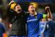 LONDON, ENGLAND - APRIL 08: Frank Lampard and John Terry of Chelsea celebrate victory during the UEFA Champions League Quarter Final second leg match between Chelsea and Paris Saint-Germain FC at Stamford Bridge on April 8, 2014 in London, England. (Phot