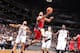BROOKLYN, NY - APRIL 27: Greivis Vasquez #21 of the Toronto Raptors goes up for the layup against the Brooklyn Nets during Game Four of the Eastern Conference Quarterfinals at Barclays Center in Brooklyn. NOTE TO USER: User expressly acknowledges and agr