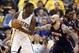 Apr 22, 2014; Indianapolis, IN, USA; Indiana Pacers center Roy Hibbert (55) posts up against Atlanta Hawks center Pero Antic (6) in game two during the first round of the 2014 NBA Playoffs at Bankers Life Fieldhouse. Mandatory Credit: Brian Spurlock-USA T
