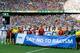FORTALEZA, BRAZIL - JUNE 27: The Spain and Italy players display an anti-racism message to the crowd prior to the FIFA Confederations Cup Brazil 2013 Semi Final match between Spain and Italy at Castelao on June 27, 2013 in Fortaleza, Brazil. (Photo by C