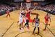 PORTLAND, OR - APRIL 25: Jeremy Lin #7 of the Houston Rockets drives to the basket against the Portland Trail Blazers in Game Three of the Western Conference Quarterfinals during the 2014 NBA Playoffs on April 25, 2014 at the Moda Center in Portland, Ore