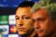 LONDON, ENGLAND - APRIL 29: John Terry of Chelsea talks to the media at the Chelsea press conference at Stamford Bridge on April 29, 2014 in London, England. (Photo by Clive Rose/Getty Images)