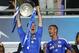 MUNICH, GERMANY - MAY 19: John Terry of Chelsea lifts the trophy after their victory in the UEFA Champions League Final between FC Bayern Muenchen and Chelsea at the Fussball Arena München on May 19, 2012 in Munich, Germany. (Photo by Alex Livesey/Getty