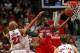 CHICAGO, IL - APRIL 29: Trevor Booker #35 of the Washington Wizards puts up a shot past Taj Gibson #22 and Joakim Noah #13 of the Chicago Bulls in Game Five of the Eastern Conference Quarterfinals during the 2014 NBA Playoffs at the United Center on April