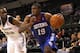 CEDAR PARK, TX - DECEMBER 20: Thanasis Antetokounmpo #19 of the Delaware 87ers drives past Flip Murray #22 of the Austin Toros on December 20, 2013 at the Cedar Park Center in Cedar Park, Texas. NOTE TO USER: User expressly acknowledges and agrees that, b