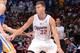 LOS ANGELES, CA - APRIL 29: Blake Griffin #32 of the Los Angeles Clippers handles the ball against the Golden State Warriors in Game Five of the Western Conference Quarterfinals at Staples Center on April 29, 2014 in Los Angeles, California. NOTE TO USER: