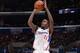 LOS ANGELES, CA - APRIL 29: Jamal Crawford #11 of the Los Angeles Clippers takes a shot against the Golden State Warriors in Game Five of the Western Conference Quarterfinals at Staples Center on April 29, 2014 in Los Angeles, California. NOTE TO USER: Us