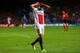 LONDON, ENGLAND - APRIL 08: Edinson Cavani of PSG reacts after missing a chance on goal during the UEFA Champions League Quarter Final second leg match between Chelsea and Paris Saint-Germain FC at Stamford Bridge on April 8, 2014 in London, England. (P