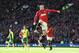 MANCHESTER, ENGLAND - APRIL 26: Wayne Rooney of Manchester United celebrates his first half penalty during the Barclays Premier League match between Manchester United and Norwich City at Old Trafford on April 26, 2014 in Manchester, England. (Photo by La