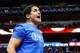 Apr 26, 2014; Dallas, TX, USA; Dallas Mavericks owner Mark Cuban reacts during the game against the San Antonio Spurs in game three of the first round of the 2014 NBA Playoffs at American Airlines Center. Dallas won 109-108. Mandatory Credit: Kevin Jairaj