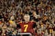 LOS ANGELES, CA - NOVEMBER 26: Quarterback Matt Barkley #7 of the USC Trojans conducts the band after the game with the UCLA Bruins at the Los Angeles Memorial Coliseum on November 26, 2011 in Los Angeles, California. USC won 50-0. (Photo by Stephen Dun