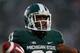 EAST LANSING, MI - NOVEMBER 02: Darqueze Dennard #31 of the Michigan State Spartans celebrates a win over the Michigan Wolverines at Spartan Stadium on November 2, 2013 in East Lansing, Michigan. (Photo by Gregory Shamus/Getty Images)