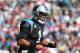 CHARLOTTE, NC - JANUARY 12: Cam Newton #1 of the Carolina Panthers reacts after a play against the San Francisco 49ers during the NFC Divisional Playoff Game at Bank of America Stadium on January 12, 2014 in Charlotte, North Carolina. (Photo by Ronald Ma