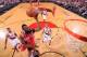 PORTLAND, OR - APRIL 27: James Harden #13 of the Houston Rockets shoots against the Portland Trail Blazers in Game Four of the Western Conference Quarterfinals during the 2014 NBA Playoffs on April 27, 2014 at the Moda Center in Portland, Oregon. NOTE TO
