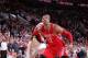 PORTLAND, OR - APRIL 27: Dwight Howard #12 of the Houston Rockets battles for position against the Portland Trail Blazers in Game Four of the Western Conference Quarterfinals during the 2014 NBA Playoffs on April 27, 2014 at the Moda Center in Portland, O