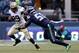 Bruce Irvin pursuing Saints running back Khiry Robinson.
