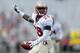 TALLAHASSEE, FL - APRIL 12: P.J. Williams #26 of the Gold team reacts to a recovered fumble against the Garnet team during Florida State's Garnet and Gold spring game at Doak Campbell Stadium on April 12, 2014 in Tallahassee, Florida. (Photo by Stacy Re