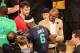 NEW ORLEANS, LA - FEBRUARY 16: LeBron James #6 of the Eastern Conference All-Stars and Kobe Bryant #24 of the Western Conference All-Stars greet after the 2014 NBA All-Star Game as part of the 2014 All-Star Weekend at Smoothie King Center on February 16,