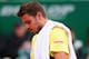MONTE-CARLO, MONACO - APRIL 20: Stanislas Wawrinka of Switzerland looks down in his match against Roger Federer of Switzerland in the final during day eight of the ATP Monte Carlo Rolex Masters Tennis at Monte-Carlo Sporting Club on April 20, 2014 in Mon
