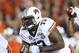 Jan 6, 2014; Pasadena, CA, USA; Auburn Tigers tackle Greg Robinson (73) in action against the Florida State Seminoles during the first half of the 2014 BCS National Championship game at the Rose Bowl. Mandatory Credit: Matthew Emmons-USA TODAY Sports