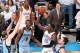 OKLAHOMA CITY, OK - APRIL 29: Reggie Jackson #15 of the Oklahoma City Thunder shoots against the Memphis Grizzlies in Game Five of the Western Conference Quarterfinals during the 2014 NBA Playoffs on April 29, 2014 at the Chesapeake Energy Arena in Oklaho