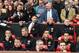 MANCHESTER, ENGLAND - APRIL 26: Ryan Giggs of Manchester United takes his seat in the dug out during the Barclays Premier League match between Manchester United and Norwich City at Old Trafford on April 26, 2014 in Manchester, England. (Photo by Laurenc