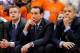 SYRACUSE, NY - FEBRUARY 01: (L-R) Associate head coach Steve Wojciechowski, head coach Mike Krzyzewski and associate coach Jeff Capel look on against the Syracuse Orange during the first half at the Carrier Dome on February 1, 2014 in Syracuse, New York.