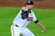 ATLANTA, GA - MAY 2: Mike Minor #36 of the Atlanta Braves pitches against the San Francisco Giants at Turner Field on May 2, 2014 in Atlanta, Georgia. (Photo by Scott Cunningham/Getty Images)