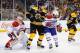 BOSTON, MA -MAY 1: Milan Lucic #17 of the Boston Bruins watches the play against Carey price #31 and P.K. Subban #76 of the Montreal Canadiens in Game One of the Second Round of the 2014 Stanley Cup Playoffs at TD Garden on May 1, 2014 in Boston, Massachu