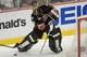 May 3, 2014; Anaheim, CA, USA; Anaheim Ducks goalie Jonas Hiller (1) in the first period of game one of the second round of the 2014 Stanley Cup Playoffs against the Los Angeles Kings at Honda Center. Mandatory Credit: Jayne Kamin-Oncea-USA TODAY Sports
