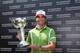 SINGAPORE - MAY 04: Felipe Aguilar of Chile poses with the trophy after winning The Championship at Laguna National held at Laguna National Golf & Country Club on May 4, 2014 in Singapore. (Photo by Andrew Redington/Getty Images)