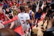 LOS ANGELES, CA - MAY 3: Chris Paul #3 of the Los Angeles Clippers and Stephen Curry #30 of the Golden State Warriors embrace after Game Seven of the Western Conference Quarterfinals during the 2014 NBA Playoffs at Staples Center on May 3, 2014 in Los Ang