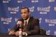 DALLAS, TX - MAY 2: Monta Ellis #11 of the Dallas Mavericks speaks with the media after Game Six of the Western Conference Quarterfinals during the 2014 NBA Playoffs on May 2, 2014 at the American Airlines Center in Dallas, Texas. NOTE TO USER: User expre