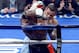 LAS VEGAS, NV - MAY 03: (R-L) Marcos Maidana and Floyd Mayweather Jr. exchange blows during their WBC/WBA welterweight unification fight at the MGM Grand Garden Arena on May 3, 2014 in Las Vegas, Nevada. (Photo by Ethan Miller/Getty Images)