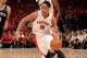 TORONTO, ON - MAY 4: DeMar DeRozan #10 of the Toronto Raptors drives against the Brooklyn Nets in Game Seven of the Eastern Conference Quarterfinals during the NBA Playoffs at the Air Canada Centre on May 4, 2014 in Toronto, Ontario, Canada. NOTE TO USER: