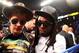 May 3, 2014; Las Vegas, NV, USA; Recording artist Lil Wayne with Justin Bieber in attendance before Floyd Mayweather Jr. fights Marcos Maidana at MGM Grand. Mandatory Credit: Mark J. Rebilas-USA TODAY Sports