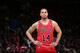 WASHINGTON, DC - APRIL 27: D.J. Augustin #14 of the Chicago Bulls during a game against the Washington Wizards in Game Four of the Eastern Conference Quarterfinals on April 27, 2014 at Verizon Center in Washington, DC. NOTE TO USER: User expressly ackno