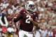 COLLEGE STATION, TX - SEPTEMBER 14: Johnny Manziel #2 of the Texas A&M Aggies looks to throw in the first quarter during a game against the Alabama Crimson Tide at Kyle Field on September 14, 2013 in College Station, Texas. (Photo by Scott Halleran/Gett