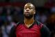 CHARLOTTE, NC - APRIL 28: Dwyane Wade #3 of the Miami Heat in Game Four of the Eastern Conference Quarterfinals during the 2014 NBA Playoffs at Time Warner Cable Arena on April 28, 2014 in Charlotte, North Carolina. NOTE TO USER: User expressly acknowled