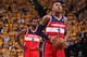 INDIANA MAY 5: Bradley Beal #3 of the Washington Wizards shoots a foul shot against the Indiana Pacers during Game One of the Eastern Conference Semifinals on May 5, 2014 at Bankers Life Fieldhouse in Indianapolis, Indiana. NOTE TO USER: User expressly ac
