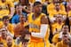 INDIANA MAY 5: Paul George #24 of the Indiana Pacers backs up to the basket against the Washington Wizards during Game One of the Eastern Conference Semifinals on May 5, 2014 at Bankers Life Fieldhouse in Indianapolis, Indiana. NOTE TO USER: User expressl