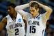 BUFFALO, NY - MARCH 22: Ryan Arcidiacono #15 of the Villanova Wildcats reacts against the Connecticut Huskies during the third round of the 2014 NCAA Men's Basketball Tournament at the First Niagara Center on March 22, 2014 in Buffalo, New York. (Photo b